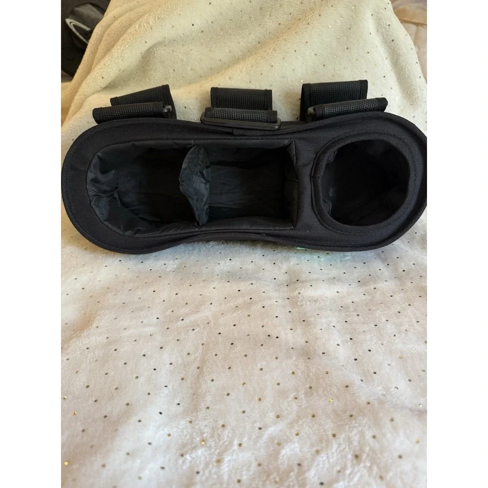 SWANOO Universal Stroller Tray with Sippy Cup Holder Snacks Child Toys Black
